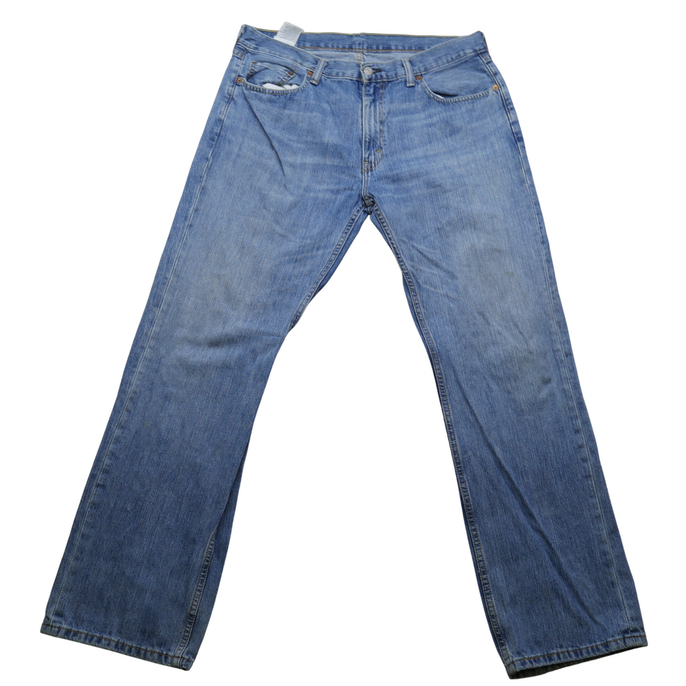 Levi's 501 Jeans Mens 36x32 Blue Denim Straight Leg Button Fly Straight Leg